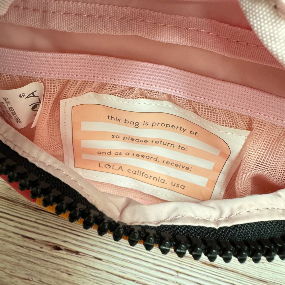 LOLA California Mondo Moonbeam Bum Bag - Lipstick - Picture 3 of 4